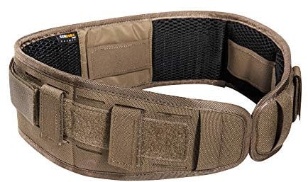 Tasmanian Tiger TT Belt Padding M&P flache, rutschfeste Polsterung mit Laser-Cut Molle für Dienst und Einsatz-Gürtel, Coyote Brown, S (80 cm)