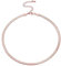 FOCALOOK Rose Gold Necklace for Women 5mm 18inch Flat Snake Chain Fahion Stainless Steel Herringbone Necklace