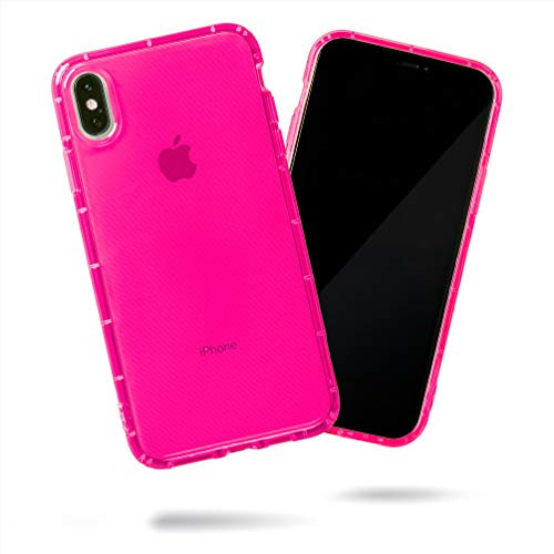 SteepLab Highlighter Case for iPhone 8 Plus n X Series (Eye-Catching Hot Pink, iPhone Xs Max)