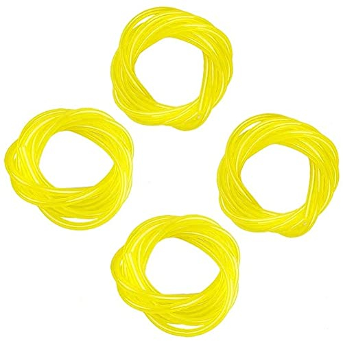 Voarge 4 tubos de combustible de gasolina, diésel, tubo para gasolina con 4 tamaños diferentes, gasóleo, tubo flexible para desbrozadoras, motosierra, cortasetos