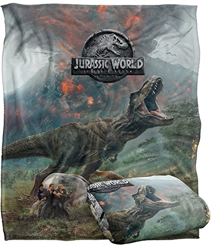 JURASSIC WORLDas gefallene Königreich von Trex Poster Silky Touch, superweich, Decke 152 x 127 cm