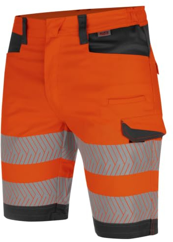WÜRTH MODYF Shorts Fluo EN 20471 - professionelle Arbeitshose für Herren - Warnschutzhose mit Reißverschluss - in den Größen 40-66 in Gelb und weiteren Farben