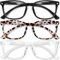 CCVOO 3 pack Lesebrille für damen und herren mit blaulichtfilter - Augenoptik Brille Lesehilfe für Damen Herren