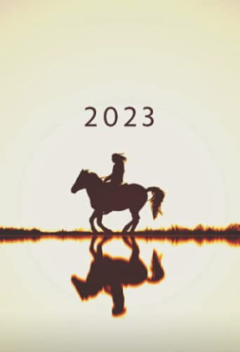 2023: A6 Kalender Mini Planer | 1 Woche auf 2 Seiten | Jan - Dez Wochenplaner | Soft-Cover Reiten Motiv| Kalenderbuch Terminkalender Organizer Wochenkalender Terminplaner Buchkalender Jahresplaner