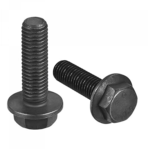 sourcing map M12 x 40 mm Sechskant-Flanschschrauben, 6 Stück 10,9 Karbonstahl-Sechskantschrauben