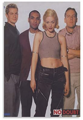 Enartly Leinwand Wandkunst Malerei Gwen Stefani Adrian Young Poster,Bilder für Schlafzimmer, Wandkunst, Geschenke, Dekoration für Männer und Frauen 60x90cm Kein Rahmen
