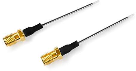 TOJOIN 2 Stück SMA Buchse auf PCB Lötkoaxialkabel 047 halbstarres Lötdraht Pigtail Kabel DC-12.5 GHz Halbstahlkabel Antennenverlängerungskabel 2in(5cm)