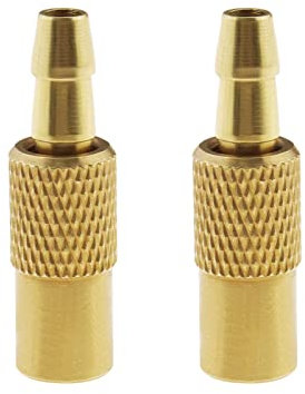 OTOTEC 2 Stücke Reifenfüller Ventil Stecker Ersatz Auto Luftpumpe Spannfutter Clip Auto Klemme Reifen Reparatur Werkzeuge Auto Zubehör Messing