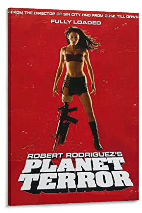 Enartly Leinwand Druck Poster Planet Terror Moviell Bilderdruck Moderne Familie Schlafzimmer Dekor Poster 60x80cm Kein Rahmen