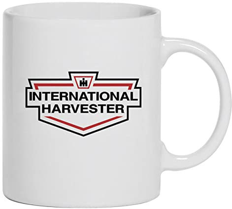 IHC International Harvester Schlepper-Logo Tasse Kaffeebecher Keramik, 330 ml Inhalt | Weiß