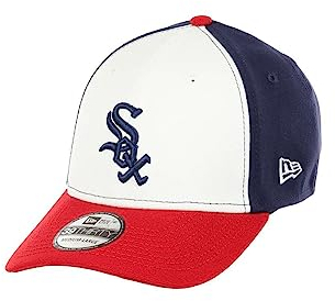 New Era Chicago White Sox MLB 39Thirty Stretch Cap Navy Scarlet White - L-XL (7 1/8-7 5/8)