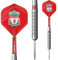 FOCO Offiziell lizenziertes Liverpool Football Club Steel Tip Brass Darts-Set The Reds FC, 22 g