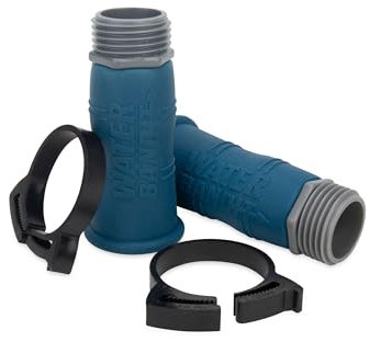 Camco Bandit d'eau avec collier de serrage | Connectez le tuyau d'arrosage/tuyau d'eau au robinet endommagé ou au robinet sans filetages | Caractéristiques : design flexible et comprend (2) bandes