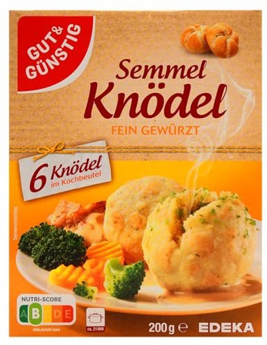 Gut & Günstig Semmel Knödel fein Gewürzt, 7er Pack (7 x 200g)