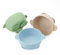 PandaEar 3 Bols à Succion pour Bébé, Bols en Silicone Antidérapants pour Enfants et Tout-Petits, Idéal pour le Baby-Led Weaning, Sans BPA - Bleu/Vert/Marron