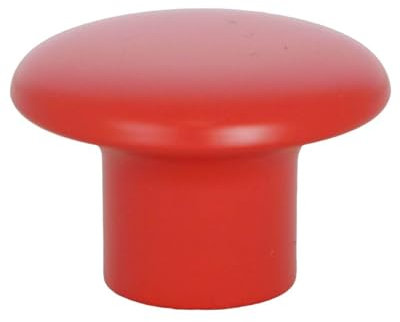 Gedotec Möbelknöpfe für Kinderzimmer | Durchmesser 32 mm | Farbe Rot | 1 Stück | Möbelgriffe Kunststoff | COLOUR | Schrankknöpfe bunt | Möbelknauf Kinder | moderne Griffe Möbel | Schrankknauf