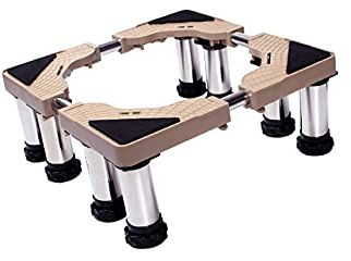 FFFDC Base per Lavatrice, Altezza 19-22 cm, piedistallo per asciugatrice, Frigorifero, congelatore, Lunghezza 45-66 cm, Larghezza 43-64 cm, Base per condizionatore d'Aria, vassoi da pavi