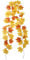 Künstliche Blumen Mit Topf -Ahornblatt-Girlanden zum Aufhängen in Orange Ostergirlanden (Gold, One Size)