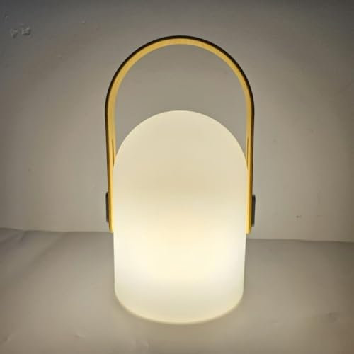 HUAEU Lámpara de mesa LED con altavoz Bluetooth, cambio de color RGB, regulable, recargable por USB, inalámbrico, lámpara para exteriores para jardín y camping, IP44 resistente al agua (grano de