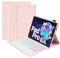 Funda Teclado para Lenovo Tab P11 Plus 2021 / Tab P11 2020, Contiene Ñ, Cubierta Trasera de TPU Suave con Soporte, Teclado Bluetooth retroiluminado Desmontable magnéticamente,Rosado