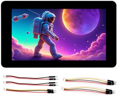 ESP32-S3 - Placa de desarrollo de pantalla táctil de 7 pulgadas, ESP32-S3 con LCD de 7 pulgadas 800 × 480, pantalla táctil de 5 puntos, pantalla RGB de 65 K, compatible con Wi-Fi de 2.4 GHz y