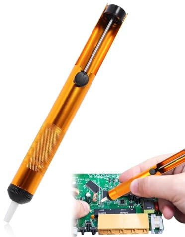 DWFEYOI Desoldador manual para aspirar estaño | Desoldador de chupetes de hojalata | Bomba de succión de estanque | Adecuado para uso en laboratorios, talleres de servicio, escuelas