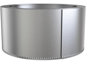 FIVMEN Rasenkante Metall 20M Beeteinfassung Beetumrandung Verzinkt mit Gezackte Kanten Metall Mähkante Palisade Gartenzaun Höhe 15cm, Silber