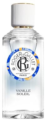 Roger&Gallet - Eau Parfumée Bienfaisante Vanille Soleil - Fragrance Florale Légère et Naturelle - Parfum Relaxant aux Notes de Vanille, Jasmin et Fleurs Blanches - 93% d'Ingrédients Naturels