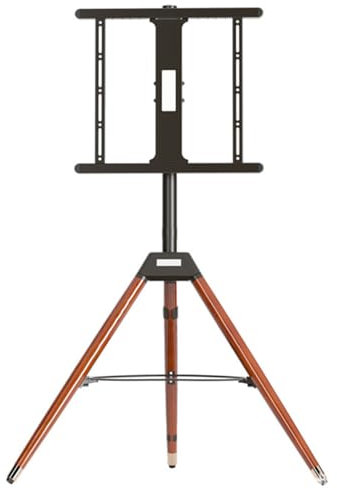 Support TV mobile au sol, hauteur réglable, angle de vision de 180°, charge jusqu'à 35 kg, convient aux téléviseurs de 81,3 cm à 65