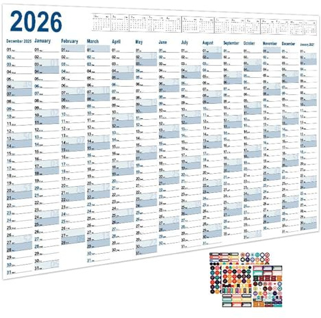 Täglicher Kalender Großer Planer 2026 zur Projektplanung und