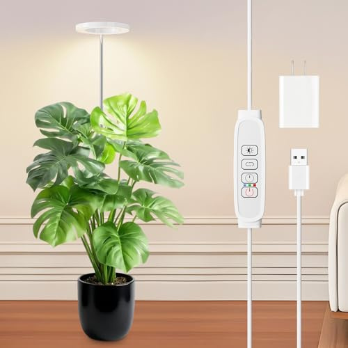 COKOLILA Pflanzenlampe LED, Vollspektrum Grow Light Pflanzenlicht für Indoor Pflanzen, Wachstumslampe für Veg & Blüte von Kräutern, Tomaten, Blumen, Zier- & Zimmerpflanzen,Weiße