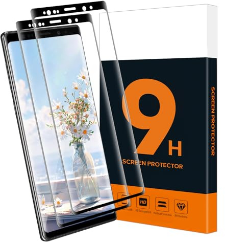 Carantee 2 protectores de pantalla para Samsung Galaxy Note 8, corte preciso curvado 3D, antiaceite, HD Samsung Note 8, fácil instalación sin solución de bordes, cristal protector de pantalla Note 8