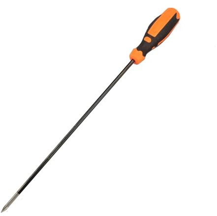 Fongmore Extra Long Cross Phillips Slotted Screwdriver 6 * 100mm Magnetic Screwdriver Shank Length 12/300mm Total Length 16.5/420mm S2 Steel Home Repair Hand Tools (Phillips)