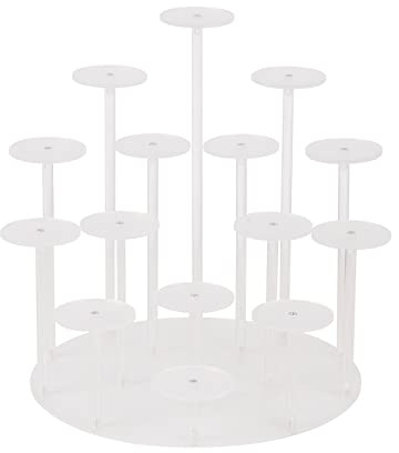 YTtkku Acryl Produktpräsentationsständer Runder Cupcake Ständer Für Figuren Schmuck Uhr Transparenter Dessert Turm Cupcake Display Ständer