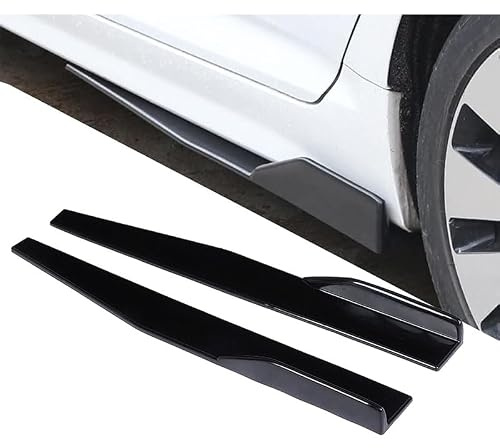 Car Side Skirts for Dacia Duster 2018-2023, Side Skirt Extension Side Steps Running Boards Anti-Collision Protector,Black