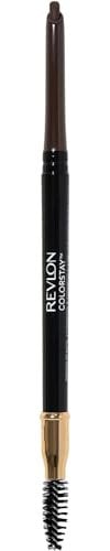 Revlon - ColorStay Perfilador de Cejas, Define y Rellena, con Cepillo para Peinar y Esculpir, Resistente al Agua, 24 Horas de Durabilidad, Tono 004, Color Castaño Oscuro