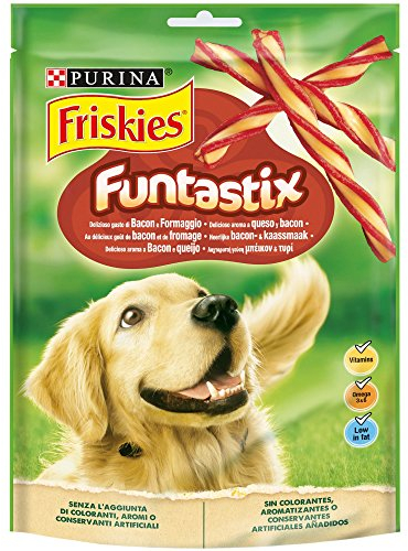Friskies Purina Funtastix, Snacks, Leckereien, Leckereien für Hunde, 6 Beutel à 175 g