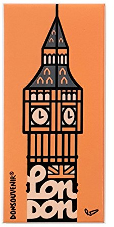 London Magnet FÜR KUHLSCHRANK. Modell: Big Ben. (BEIGE)