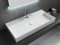 Aqua Bagno | Modernes Waschbecken weiß, Loft Air Design, Keramik Waschbeckenaufsatz, Waschtisch eckig | 101 x 46 cm