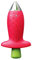 EROSPA® Strunkentferner - Erdbeeren Tomaten - Zange - Rot