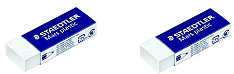Staedtler Radierer 52650 (Radierer, weiß, 2 Stück)