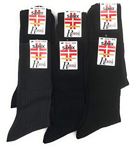 CALZA CORTA ROSSI UOMO SANITARIA FILO SCOZIA ART 2000 (12½13 45/46, FRANCESE)