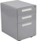 Flash Furniture Wren Ergonomischer Aktenschrank mit 3 Schubladen, mit Anti-Kipp-Mechanismus, Hängeschublade, für Rechts- und Briefablagen, Grau