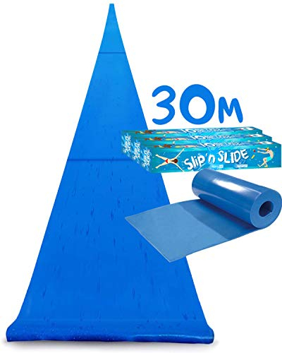 Offizielle dreifache riesige Wasserrutschmatte XXXXXL | 30 Meter Wasserrutsche | Premium Qualität | Slip’n Slide | Wasserspiel im Freien | 100% Spaß | House Party | OriginalCup®