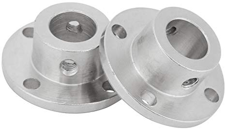 Flange Coupler-2pcs M4 Rigid Flange Coupling Motor Shaft Coupler Connector ID 12mm OD 18mm