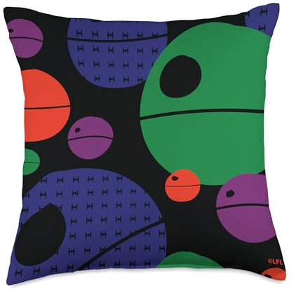 Star Wars Death Star Print Throw Pillow, 18x18, Multicolor