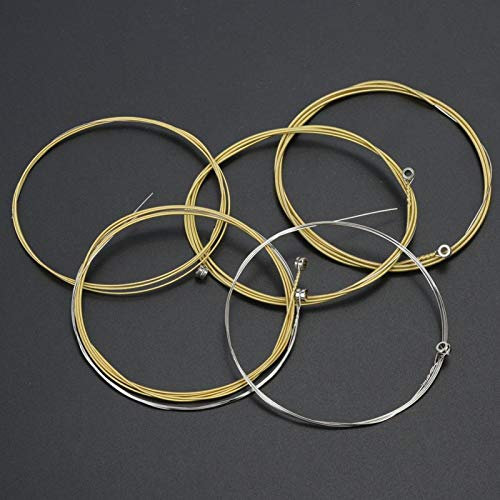 Kit de Changement de Cordes, Corde de Guitare Folk dorée, pièces de Guitare Anti-Corrosion, Corde de Remplacement de Guitare, pour Remplacement de Guitare Folk