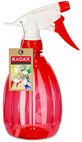 KADAX Pflanzenspritze aus Kunststoff, 0,5l, Sprühflasche, Zerstäuber, Sprüher, für Küche, Bad, Wasser, Spritzgerät, Trigger-Wassersprüher (Rot)