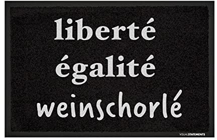 VISUAL STATEMENTS - Fußmatte mit Spruch - Schmutzfangmatte - rutschfest, waschbar - Fußabtreter 60x40cm