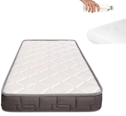 Colchón de Cuna bebé HR Morfeo para cunas de 120x60 + Protector colchón Impermeable 100% algodón hipoalergénico, Antibacteriano y antiácaros CoolDreams